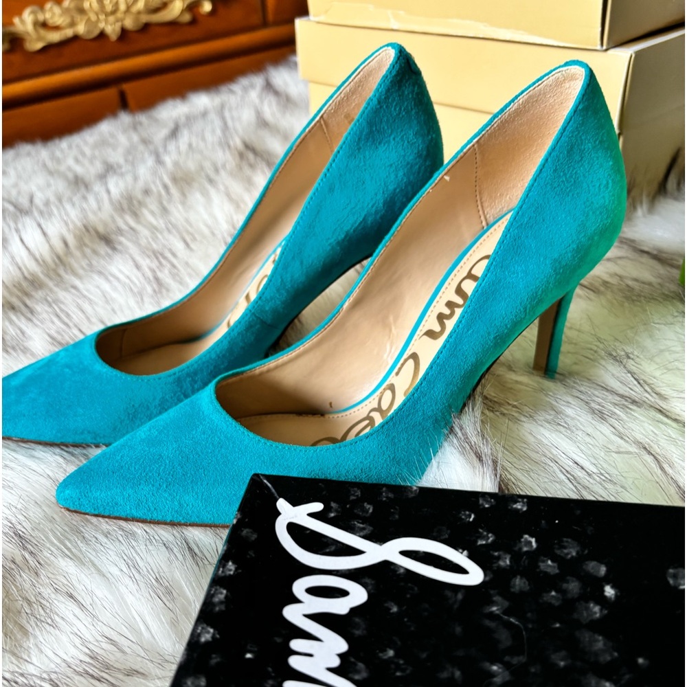 🎁SAM EDELMAN Suede leather shoe 3.75” high heels size 6 by Sam Edelman 🎁 - Picture 10 of 13